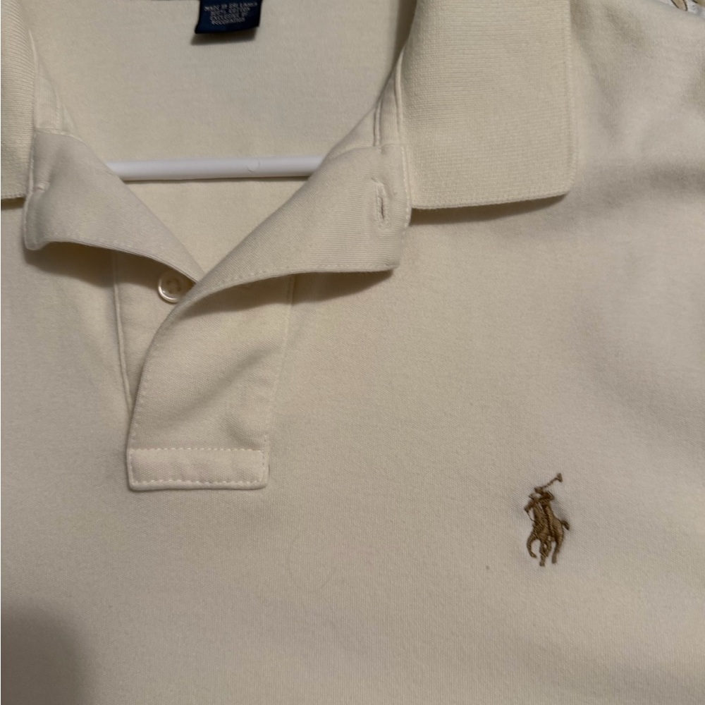 Ralph Lauren light cream  Polo with Embroidered Logo
